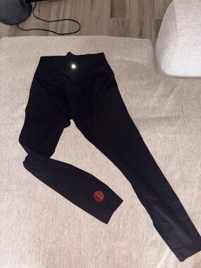 Black Align Pure Barre Logo Leggings